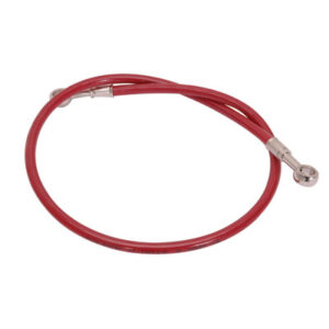 Galfer Rear Steel Braided Brake Line Standard Length +2" Red