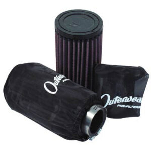 K & N Clamp on Air Filters With Outerwears  Black