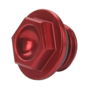 Works Connection Oil Filler Plug  Red